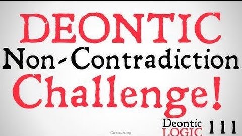 The Deontic Non-Contradiction Challenge
