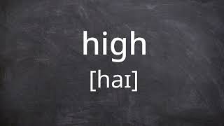 High Pronunciation In American English