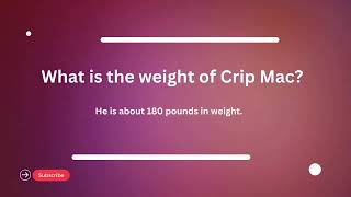 Crip Mac Age, Height, Relationships, Net Worth 2024