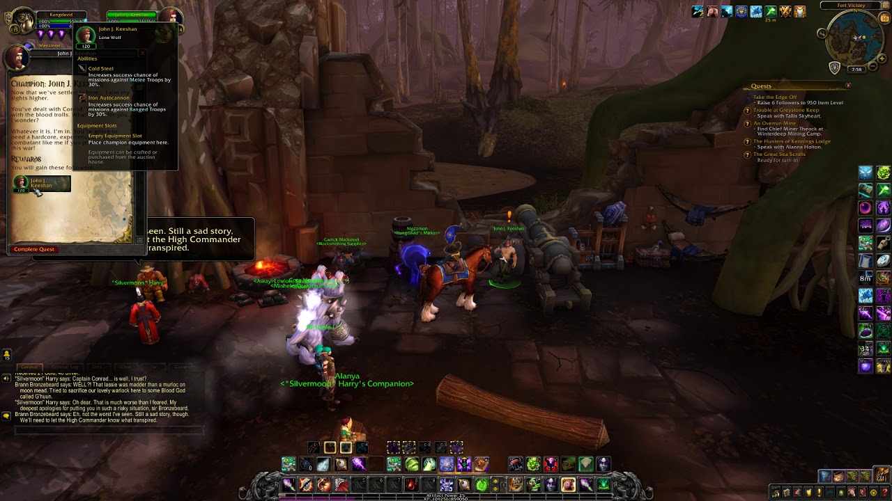 Champion: John J. Keeshan - Quest - World of Warcraft