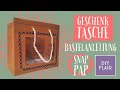 Geschenktasche basteln / SnapPap / DIY einfach / verschenken / Geschenke verpacken / Papier / falten
