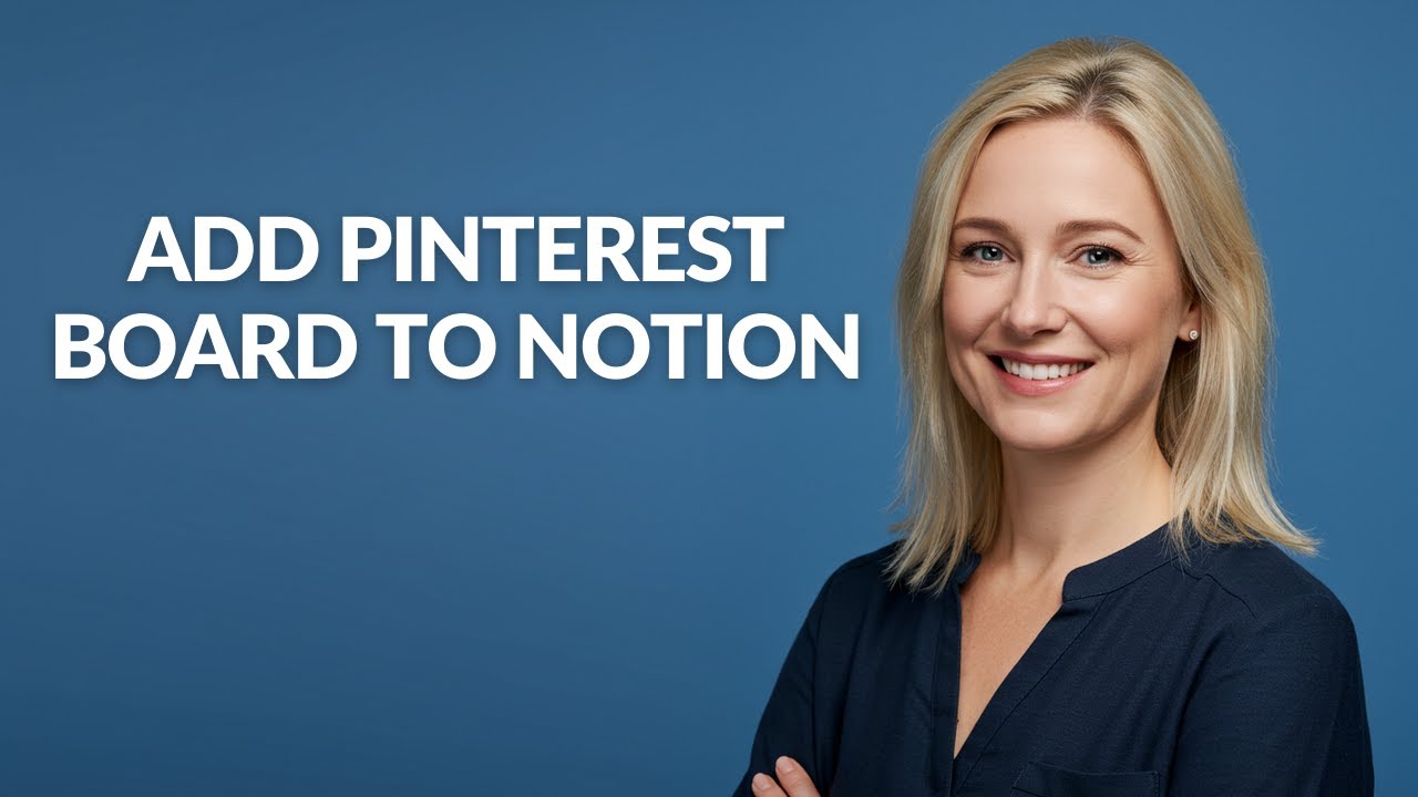 ADD PINTEREST BOARD TO NOTION - Julia'sTutorials