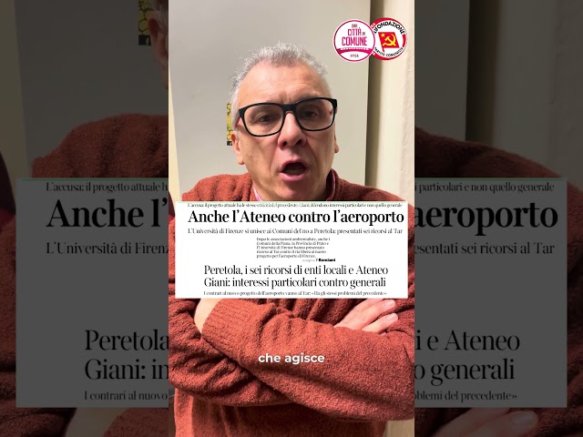 Ciccio Auletta su Giani e pista di Peretola