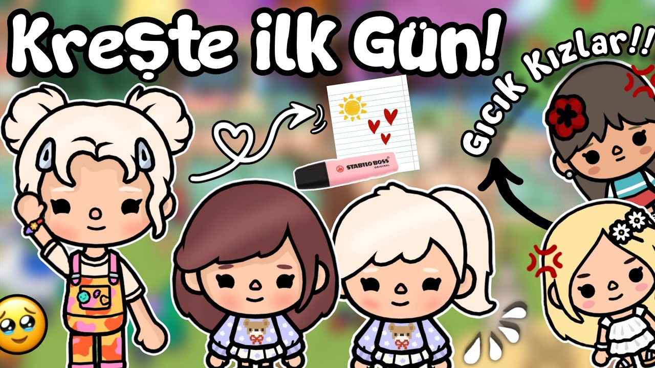 Kreşte İlk Gün!!🎈🎨 - Gıcık Kızlar!!🙄 / Toca Boca World Türkçe / Justin Toca