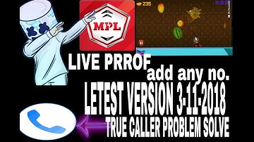 👉MPL PRO HACK & TRUECALLER PROBLEM SOLVE👈 ..LIVE BY ETHICAL HACKER...
