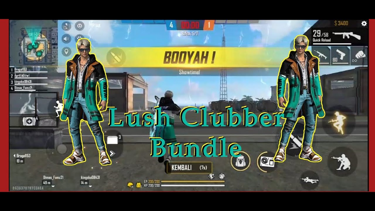 REVIEW BUNDLE LUSH CLUBBER MIRIP OPPA KOREA || GARENA FREE FIRE