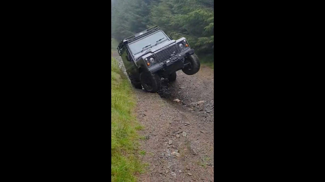 Pushing the Limits: Defender 90 Off-Road in Welsh Mountains