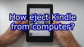How to eject kindle from computer