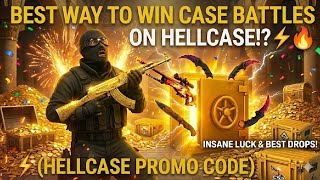 BEST WAY TO WIN CASE BATTLES ON HELLCASE!⚡🔥 (HELLCASE PROMO CODE)