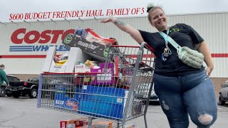Costco Monthly Grocery Haul for a Family of 5 | $600 Budget Challenge | One income family | AUGUST