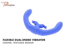 Evolved Lovebirds Vibrating Double Dong EN-6015 | Flexible Dual-Ended Toy Demo