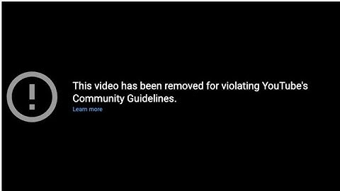 This video has been removed for violating YouTube