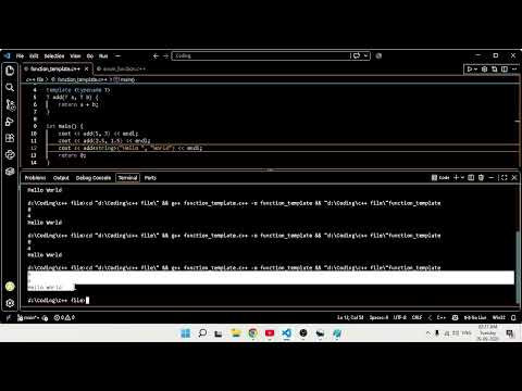 C++ Programming: Master Function Templates & Enums in C++! 💻⚙️