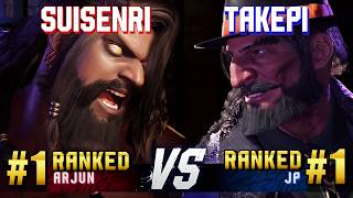 SF6 ▰ SUISENRI (#1 Ranked Arjun) vs TAKEPI (#1 Ranked JP) ▰ High Level Gameplay