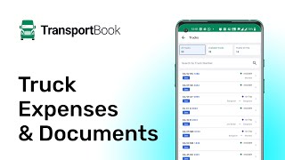 Truck Expenses & Documents in TransportBook App | Solution For Truck Owners & Transporters screenshot 2