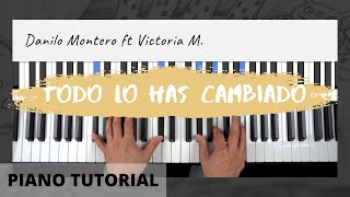 Miniatura de vídeo de "Todo Lo Has Cambiado | Danilo Montero ft Victoria M | Piano Tutorial"