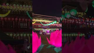 Thousands of lanterns lighting up the night!! 📿🏮May 24 #Jangheungsa #buddhasbirthday #lotuslantern🏮