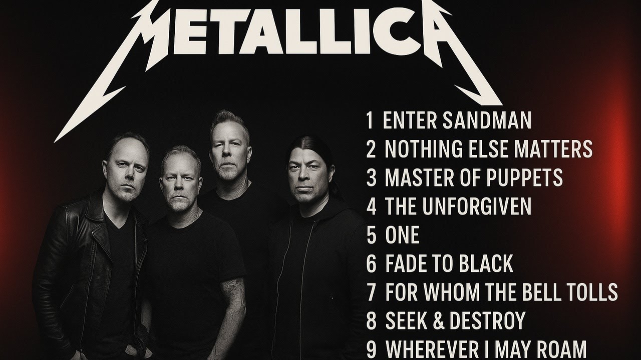 Guitar Riffs & Emo Rock Energy | Slow Rock Live Concert with Metallica Playlist Performance