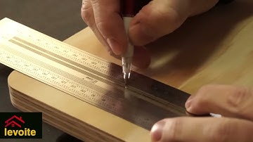Levoite™ Pro T-Ruler T-Square Measure Mark Scribing Ruler for Woodworking