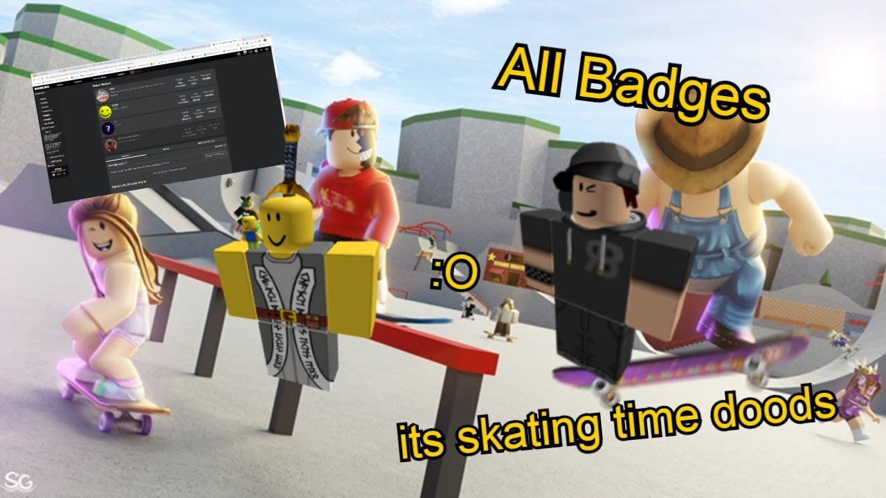 How to Get all Three of the Badges in ROBLOX Skate Park! ROBLOX Gameplay YouTube