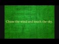 Touch the Sky - Lyrics Onscreen