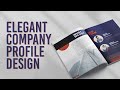 Elegant Company Profile Design #2  - Speed Art - Adobe Illustrator CC