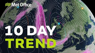 10 Day trend – Snow on the way….. but where
