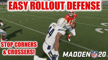 HOW TO STOP ROLLOUT CORNERS AND CROSSERS IN MADDEN 20! THIS DEFENSE DESTROYS THE MOBILE QB OFFENSE!