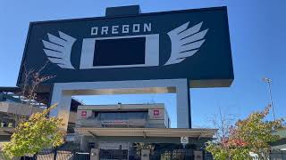 Outside Autzen Stadium in Eugene Oregon