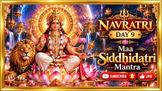 Maa Siddhidatri Mantra 🙏 Navratri Day 9 Wallpaper | Divine Mata Rani