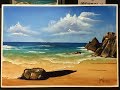 #149. How to paint a rocky beach in acrlic