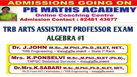 TRB Arts and Science College Assistant Professor Exam/Online Coaching/Conjugacy/equivalence relation