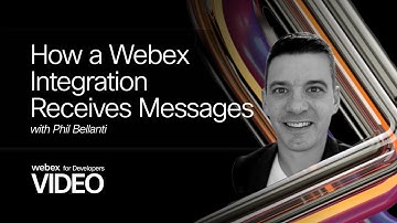 How a Webex Integration Receives Messages