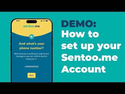Demo: How to set up your Sentoo.me account