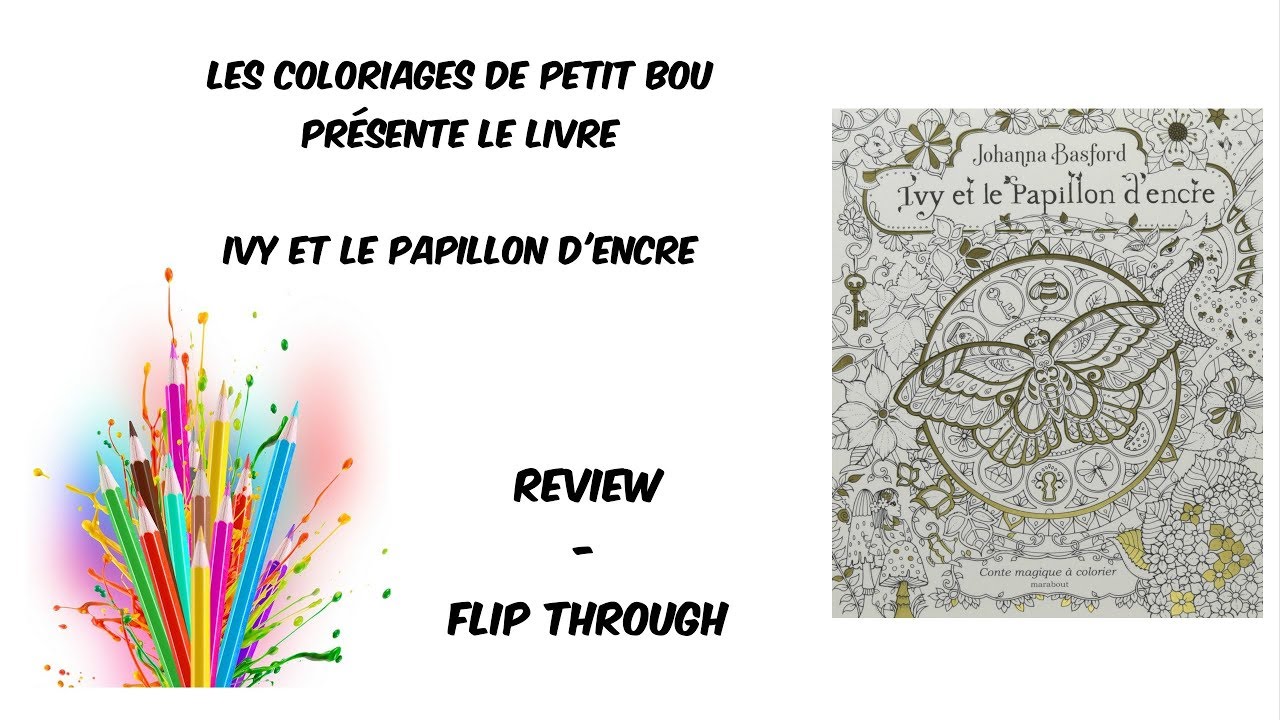 📖 Ivy et le papillon d'encre : conte magique à colorier 📖 - YouTube
