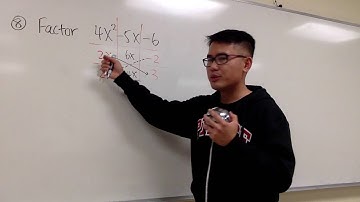 Factor completely Q8 to Q10, trinomial ax^2+bx+c,