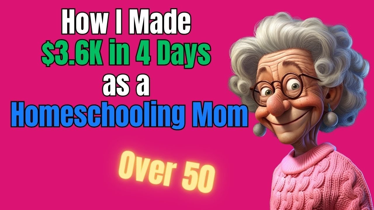 How I Made $3.6K in 4 Days as a Homeschooling Mom Over 50