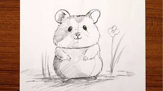 Draw A Realistic Cute Hamster From Scratch