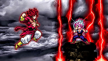 Broly Limit Break SSJ4 V2 OP (New) VS Gohan Beast V2 OP in Mugen