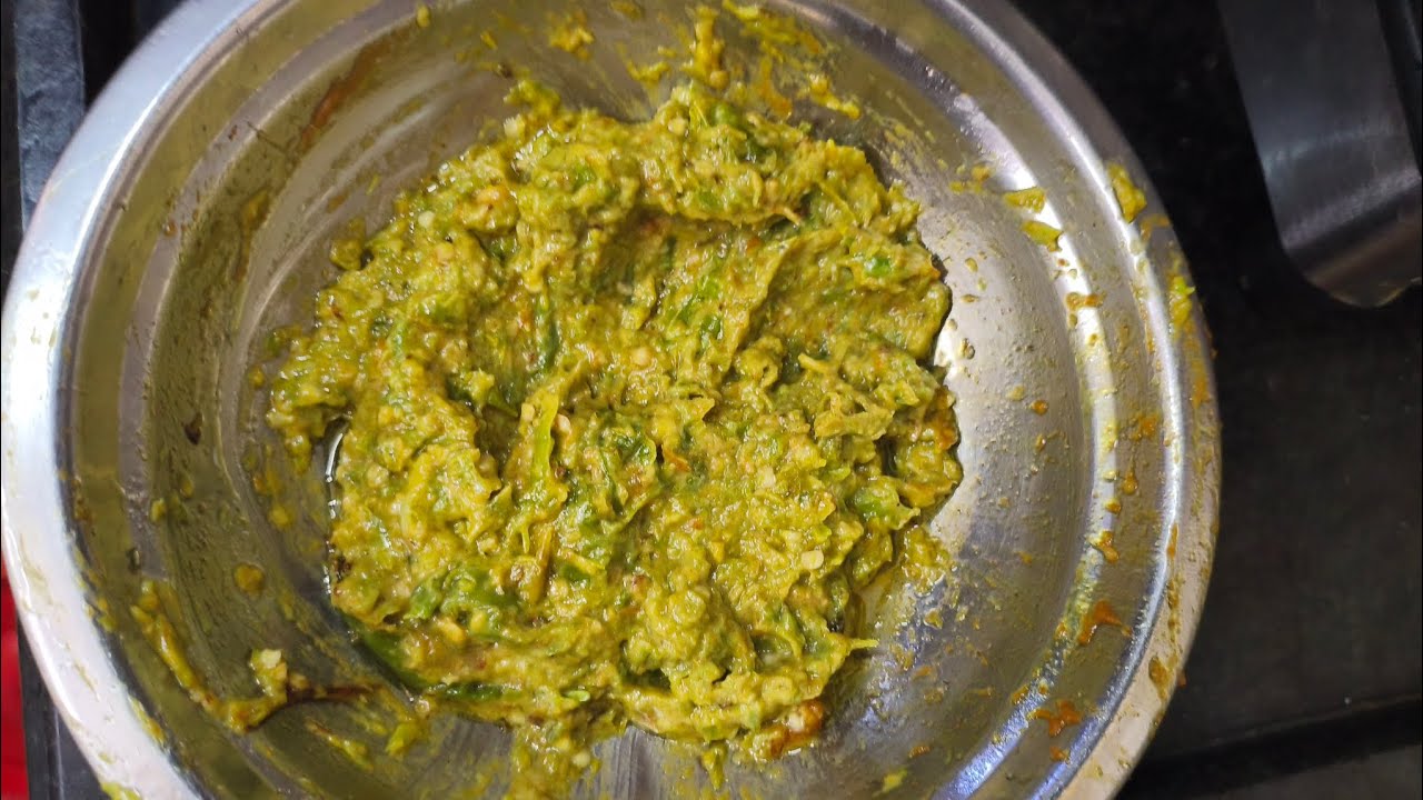 pachi mirchi pachadi . 