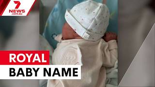 Princess Eugenie reveals daughter's royal name | 7NEWS