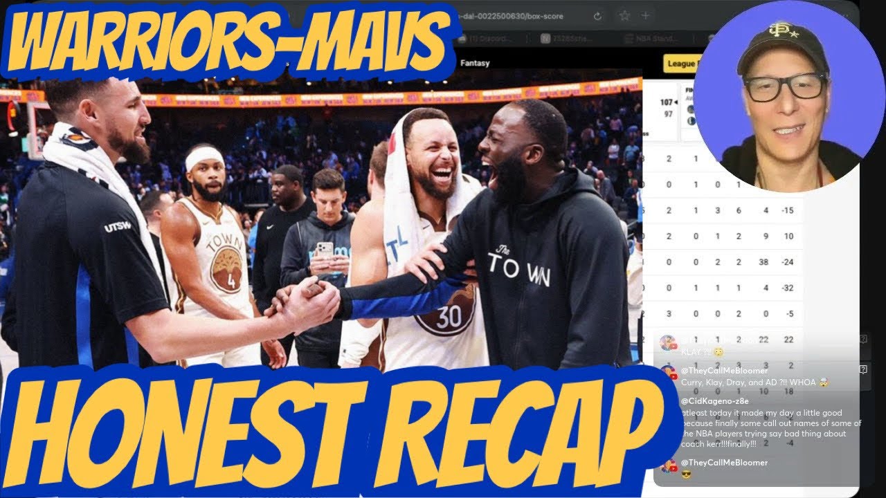 HONEST RECAP Mavs-Warriors: Draymond needs help (maybe Anthony Davis?); Steph Curry chef mode, bad D