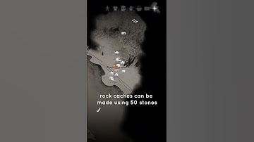 ROCK CACHES: The Long Dark | Storing Meat and Materials | Beginner Tips (2024) | #Shorts