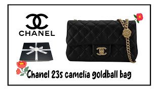 Chanel 23s | New bag | Camelia goldball | New mini | Classic | Unboxing | Flab bag | Haul | AS4041