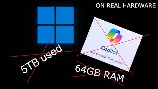 Comparing Tiny Windows 11 installs???? Bypassing requirements too