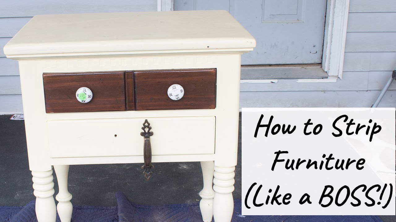 How to Strip Furniture (Like a BOSS!) YouTube
