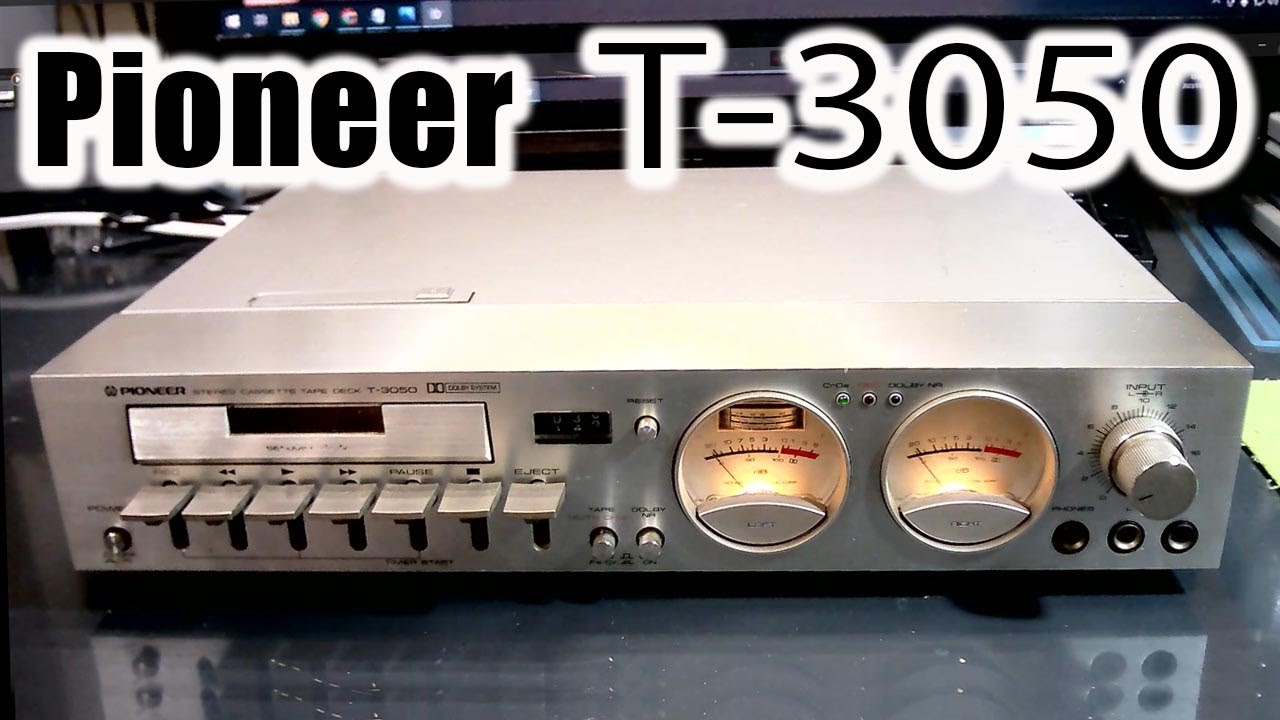 Pioneer T-3050 PLAY PAUSE FF REW test パイオニア カセットデッキ