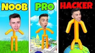 JESTEM NAJWYŻSZY NA ŚWIECIE! - NOOB vs PRO vs HACKER w Tall Man Run