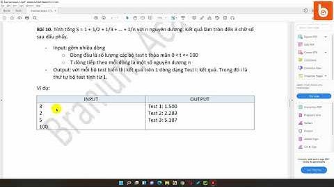 Python - Tính tổng S = 1 + 1/2 + ... + 1/n