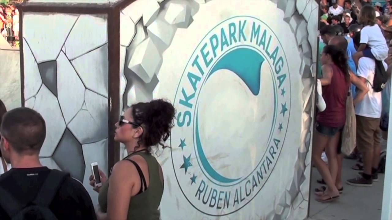 Tony Hawk exhibition at the SkatePark Malaga 'Ruben Alcantara'.